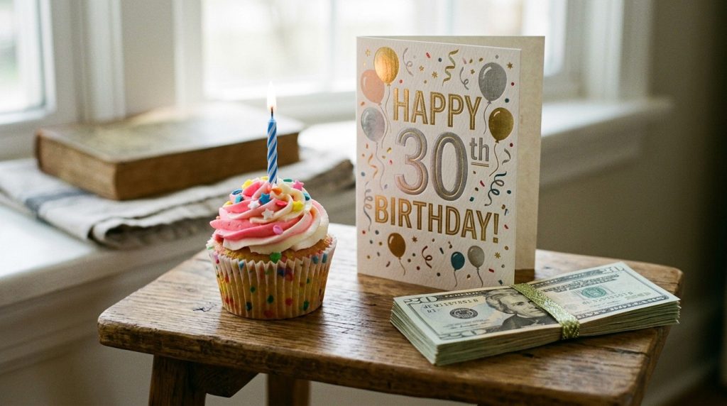 A delicious and festive birthday cupcake topped with colorful frosting and sprinkles for a special celebration.