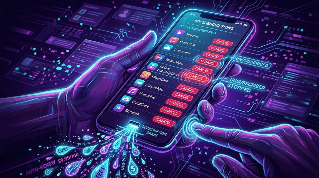 A detailed close up image of a person using their finger to press a touch sensitive smartphone screen during daily digital interaction.