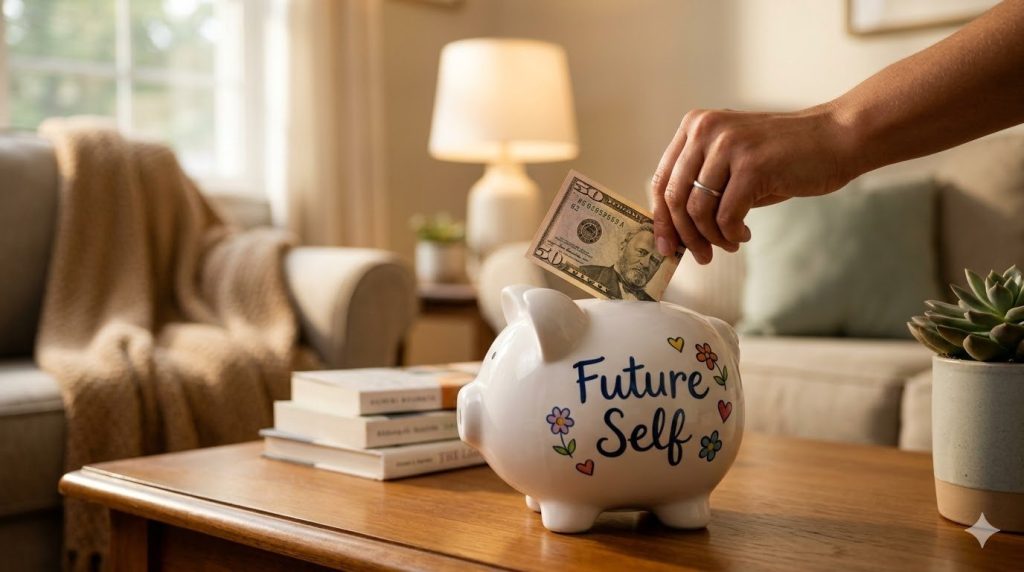 Hand holding a smartphone displaying a successful $500 money transfer on a digital banking app.