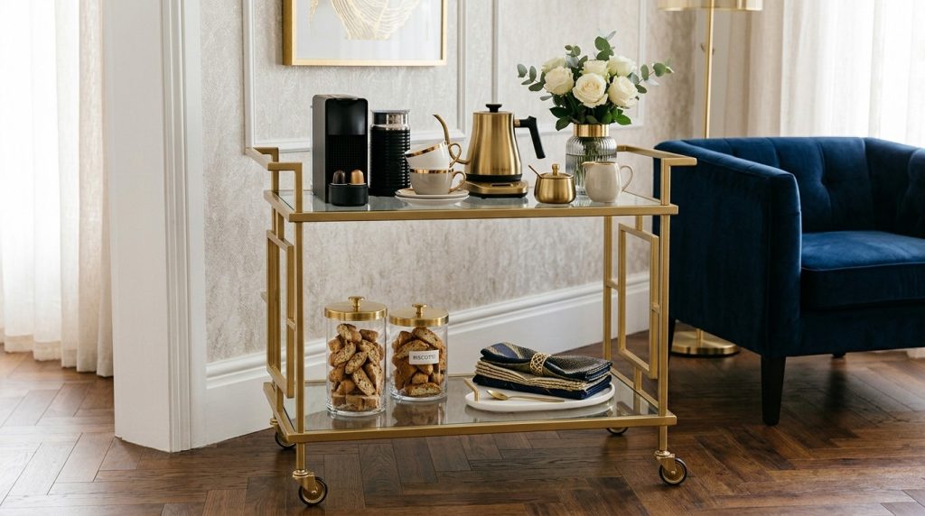 A high quality photograph of a solid gold bar rolling along a surface representing wealth and industrial production processes.