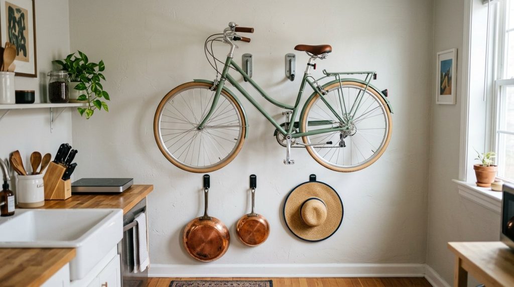 A bright, organized small apartment living area styled with budget-friendly decor ideas.