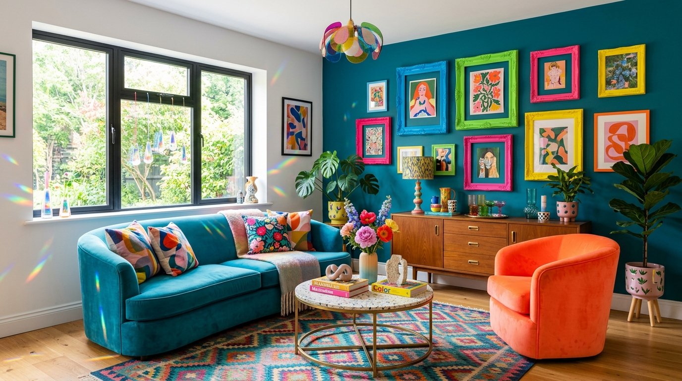 A bright and spacious modern living room featuring contemporary furniture and minimalist decor.
